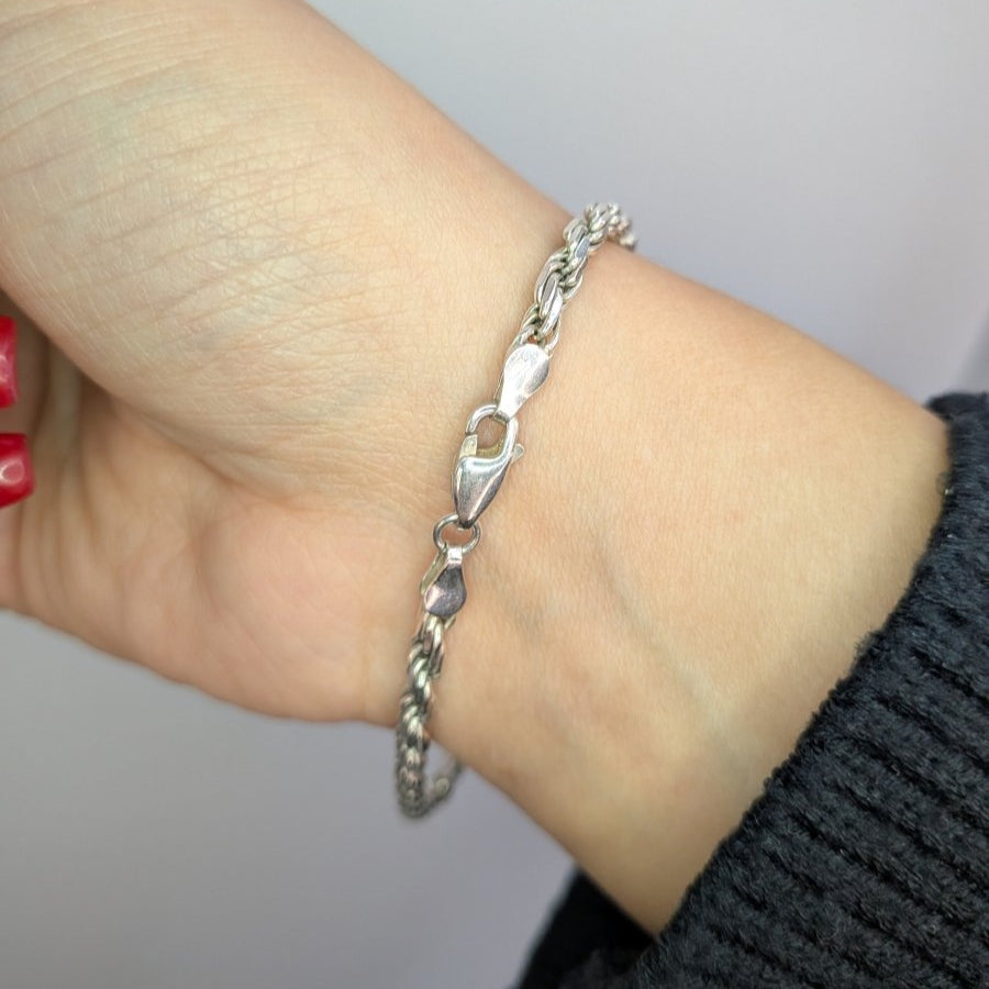 Klassiskt cordell armband i äkta silver - Smyckesbanken