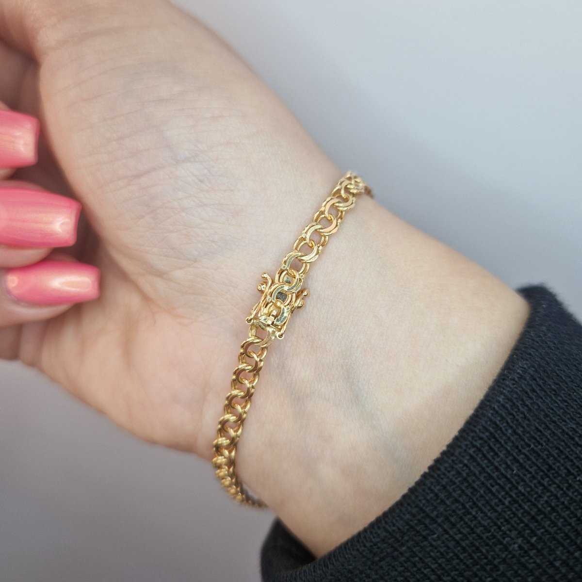 Bismarck armband 18k guld 20cm - Smyckesbanken
