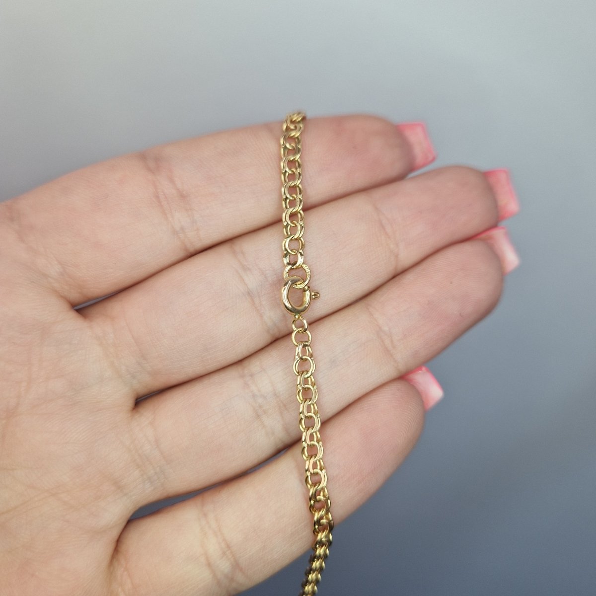 Bismarck halsband 18k guld 55cm - Smyckesbanken