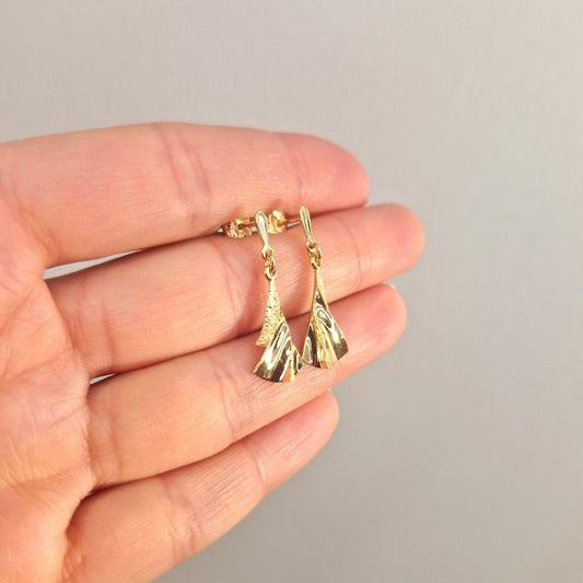 Hängande Örhängen Sarek Design 18k guld - Smyckesbanken