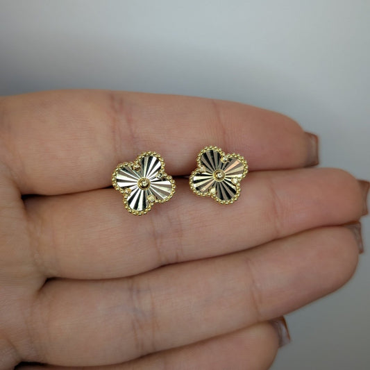 klöver örhängen 14k guld - Smyckesbanken