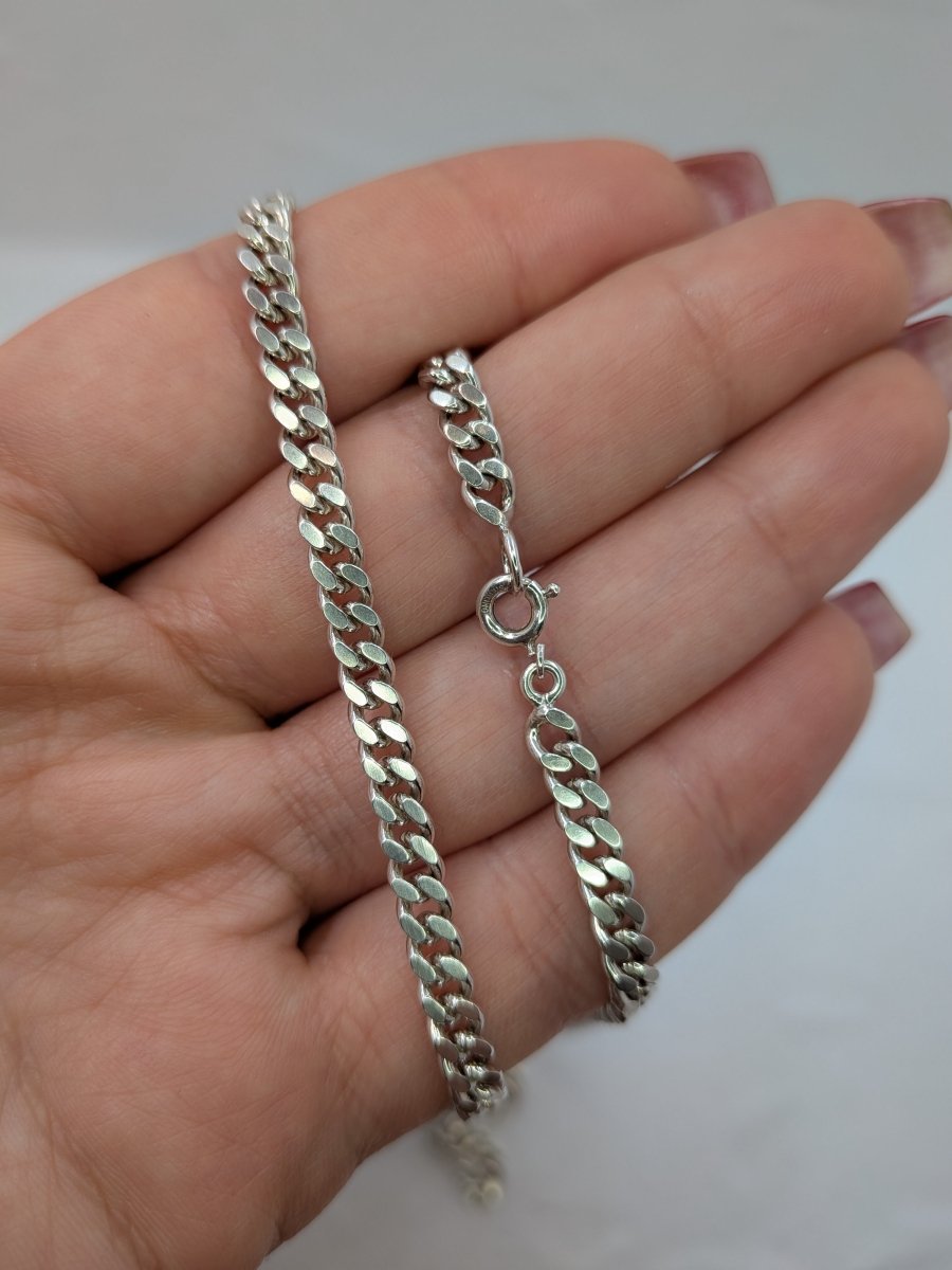 Pansahalsband i sterling silver 45 cm - Smyckesbanken