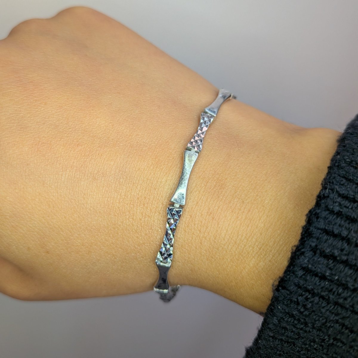 Stelt silver armband - Smyckesbanken