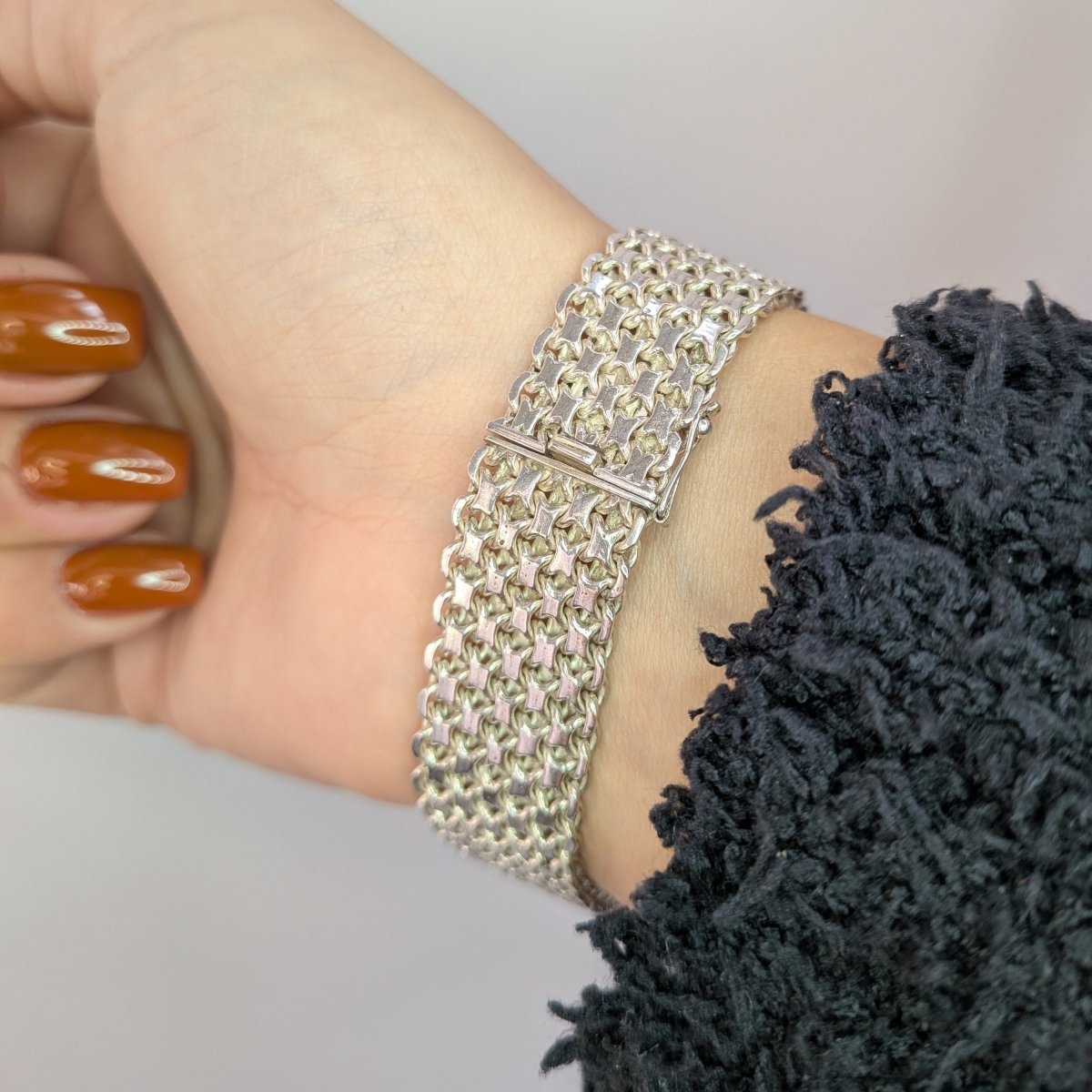 X - länk armband sterling silver - Smyckesbanken