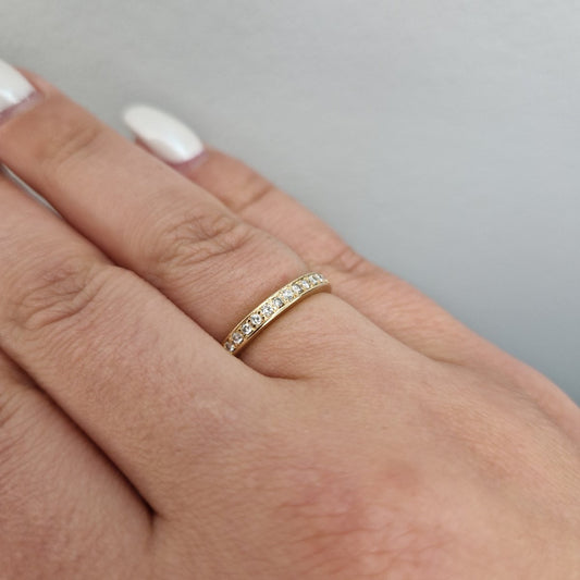 Alliansring 0,15ct WSI i 18k guld - Smyckesbanken