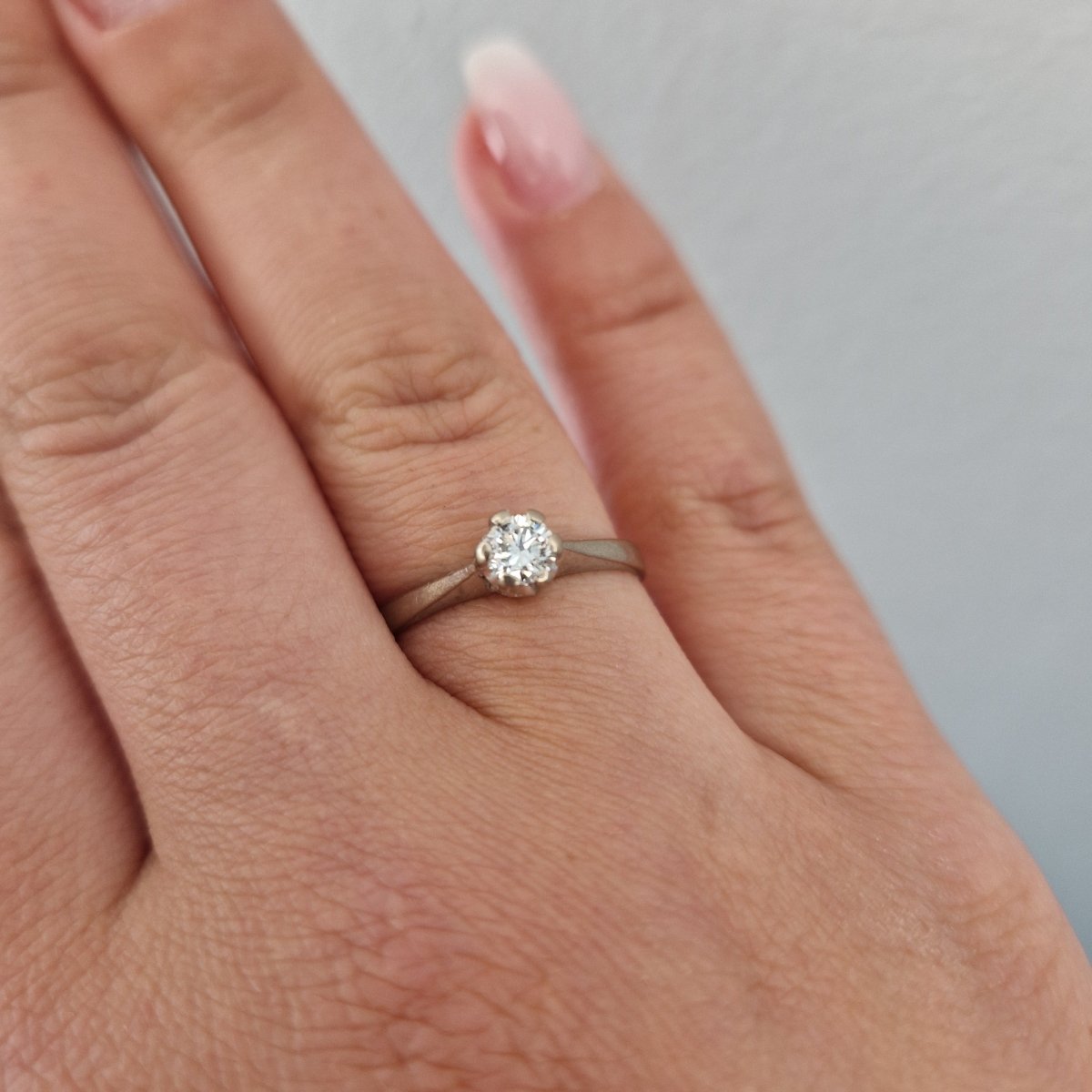 Diamantring 0,26ct i 18k guld