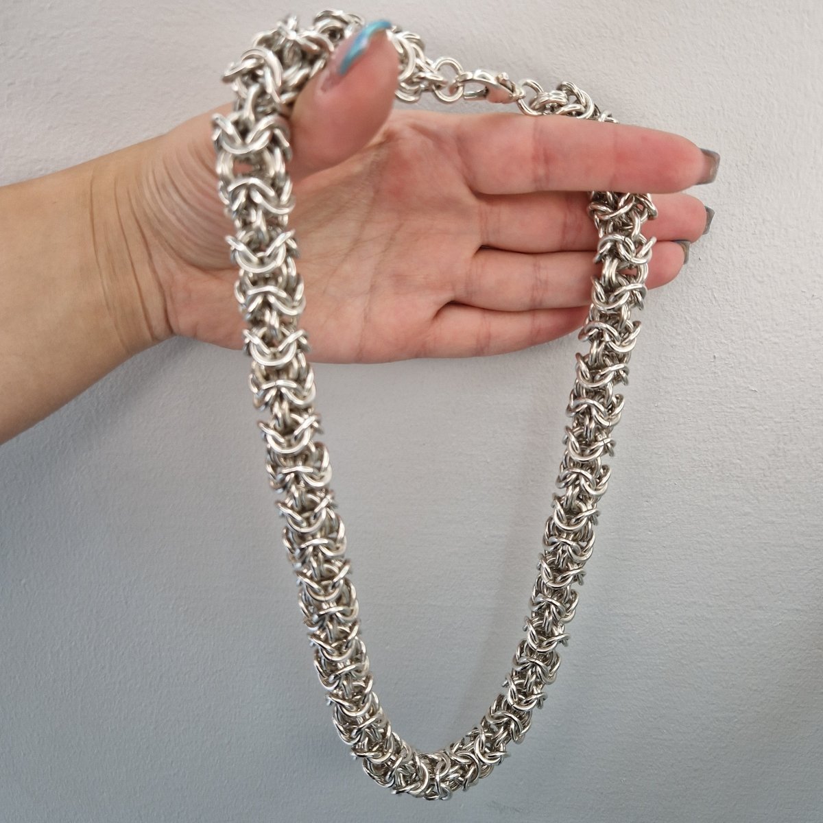 Maffig rund Kungslänk i silver 925