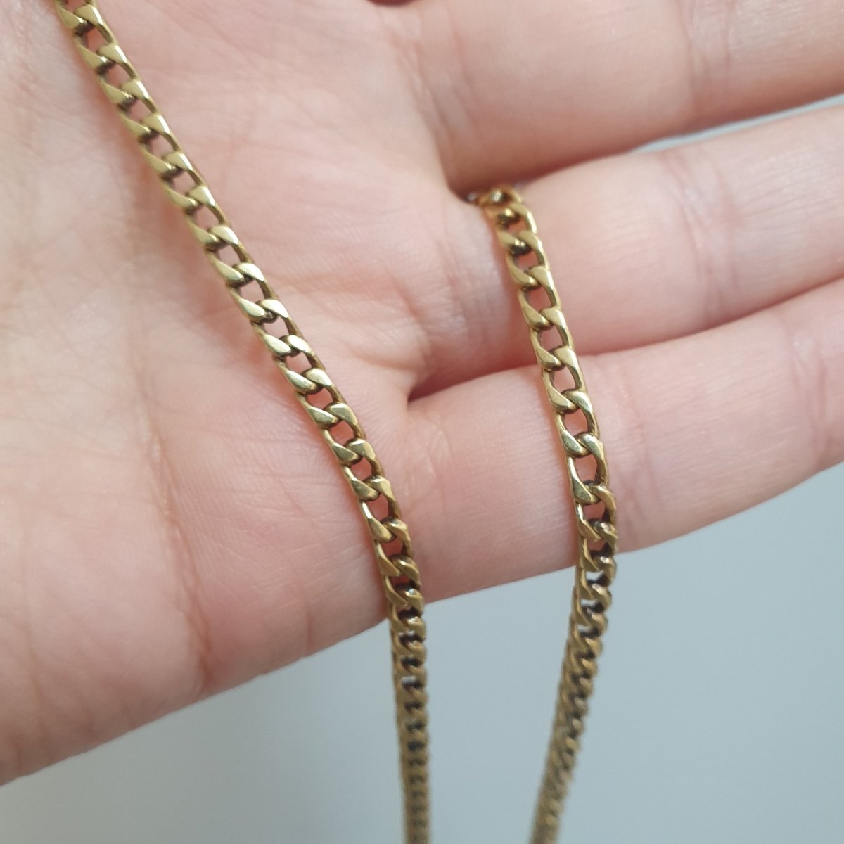 Pansar halsband med kistlås 18k guld- Smyckesbanken
