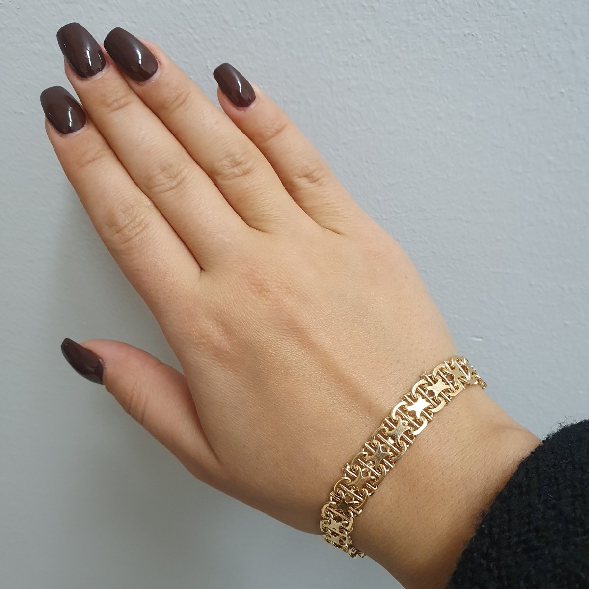 X-länk armband 18k guld