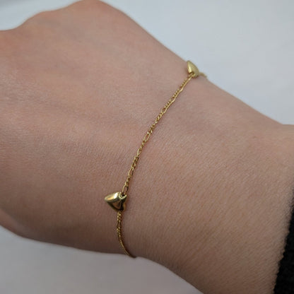 Figaro armband i 18k guld 