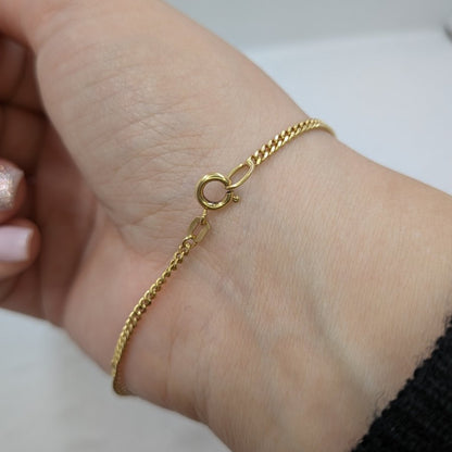Pansar armband i äkta guld