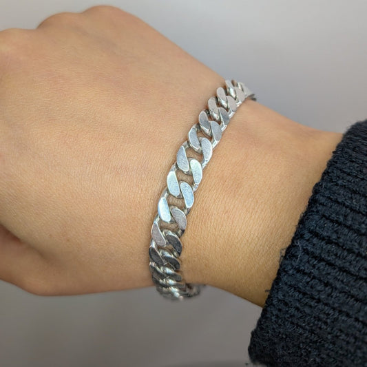 Pansar armband i silver