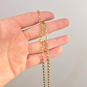 Ankar halsband tillverkad i 18k guld - Smyckesbanken