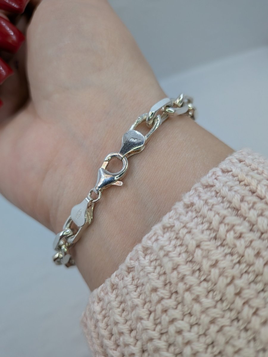 Ankarlänk armband i sterling silver - Smyckesbanken