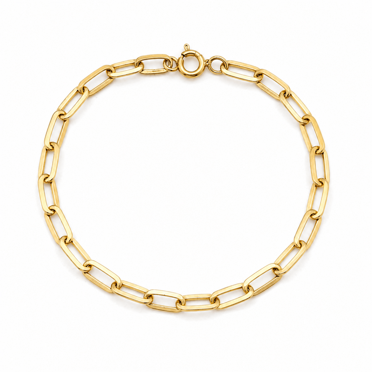 Armband ovala ringar 18k guld - Smyckesbanken