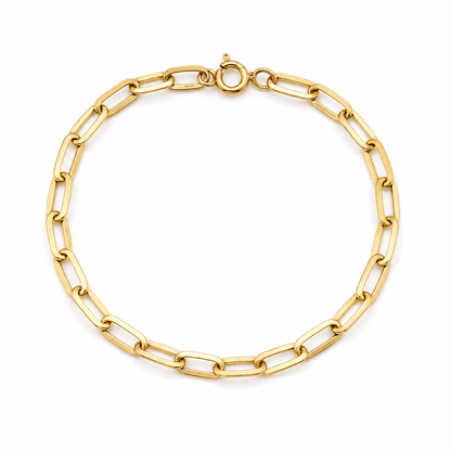 Armband ovala ringar 18k guld - Smyckesbanken