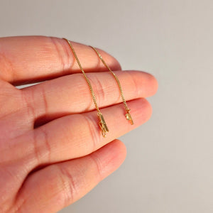 Armband tunn pansar 18k guld 19cm - Smyckesbanken