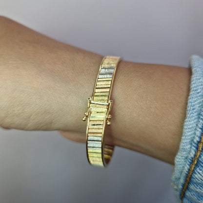 Armring tre - färgad 18k guld - Smyckesbanken