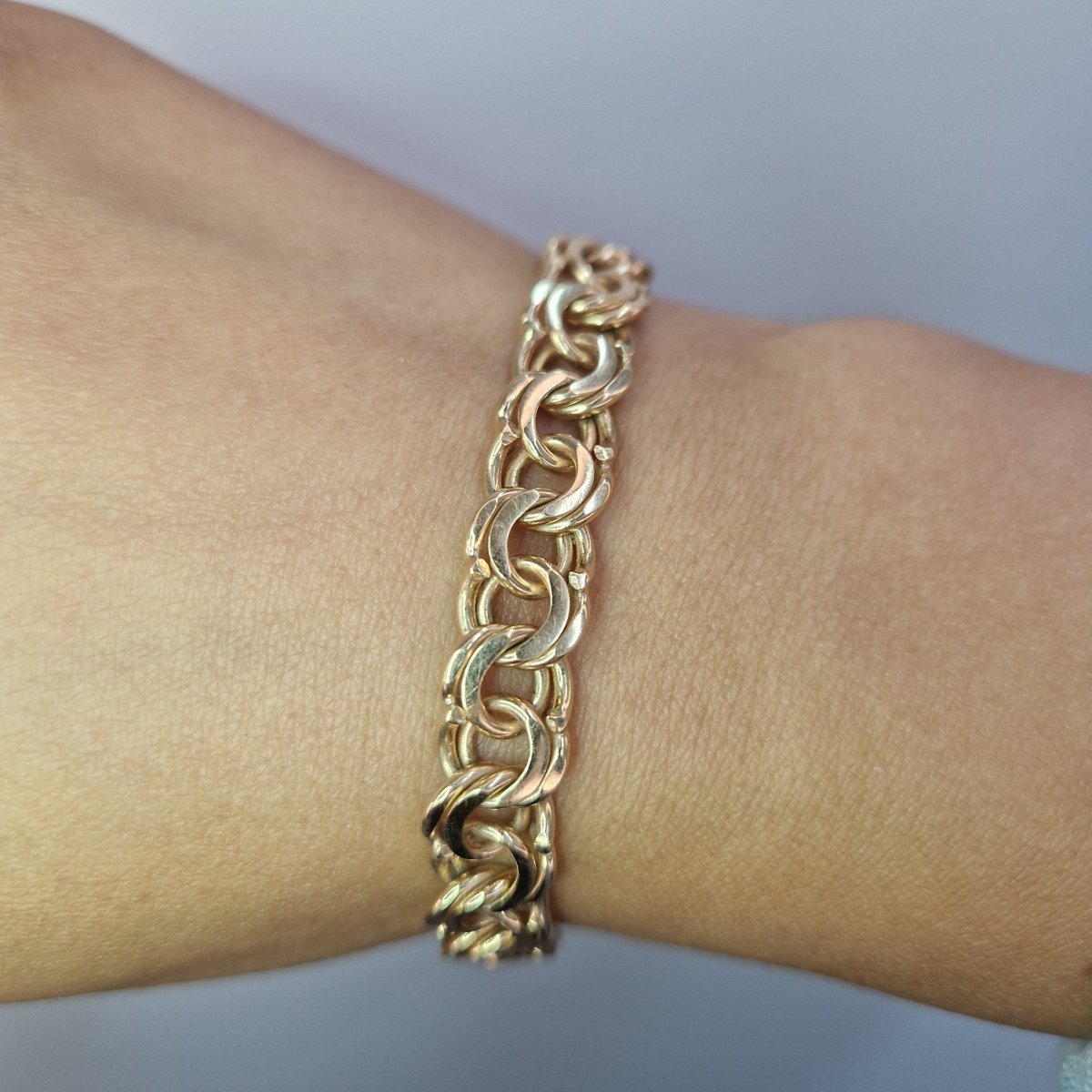 Bismarck 18k guld 9,25mm bred - Smyckesbanken