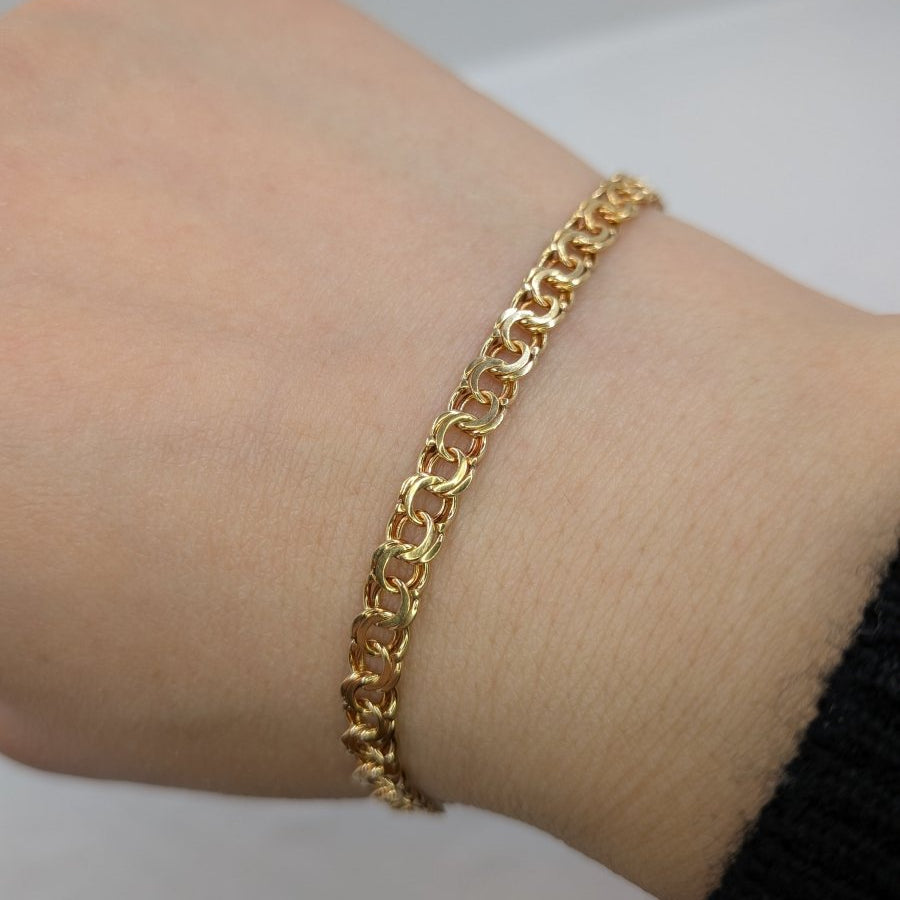 Bismarck armband 18k guld 