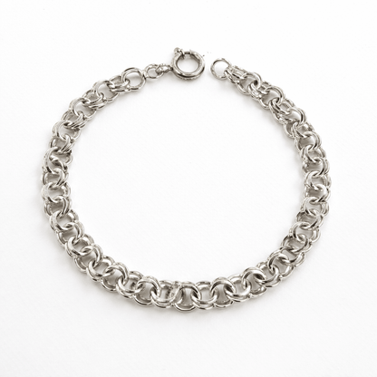 Bismarck armband i silver 20cm - Smyckesbanken