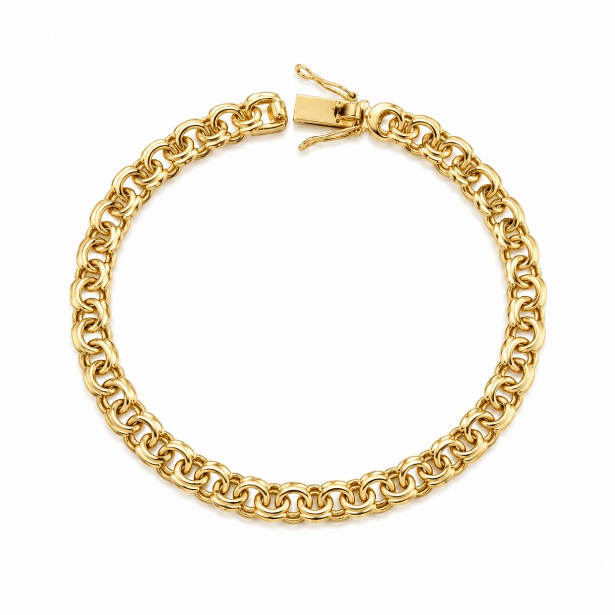 Bismarck armband med kistlås 18k guld - Smyckesbanken