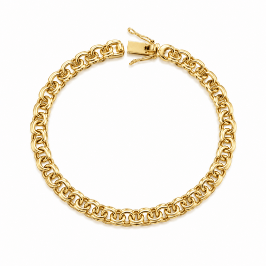 Bismarck armband med kistlås 18k guld - Smyckesbanken