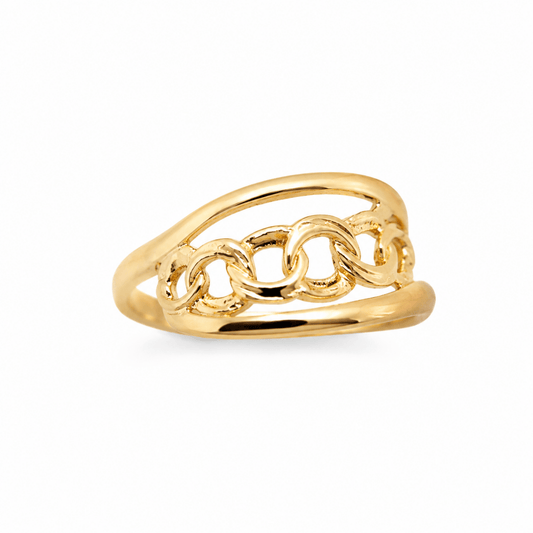 Bismarck design ring 18k guld - Smyckesbanken