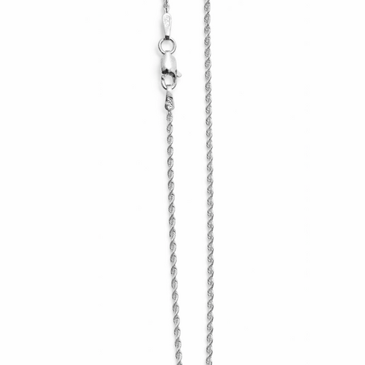 Cordell halsband 14k vitguld 46cm - Smyckesbanken