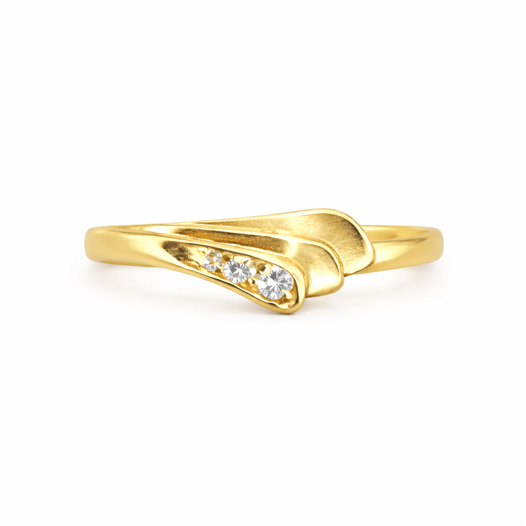 Diamantring 18k guld 0,06ct - Smyckesbanken