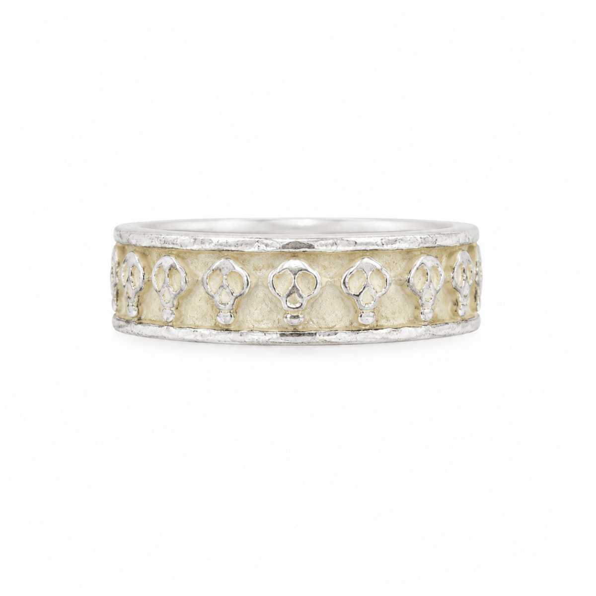Dödskallering i sterling silver - Smyckesbanken