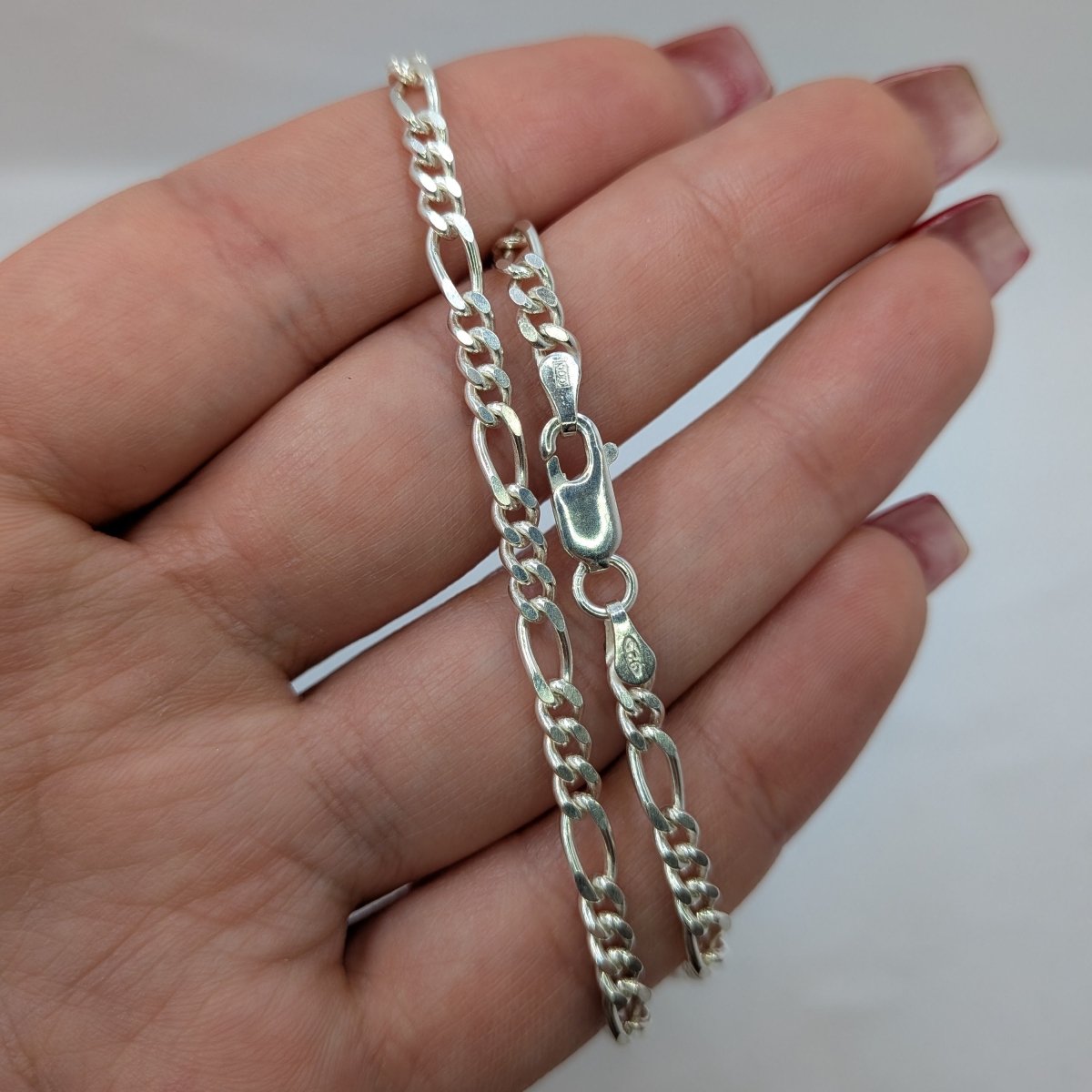 Figaro halsband i Silver 42 cm - Smyckesbanken