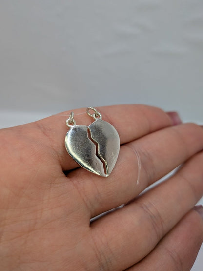 Hängsmycke bryt hjärta i sterling silver - Smyckesbanken