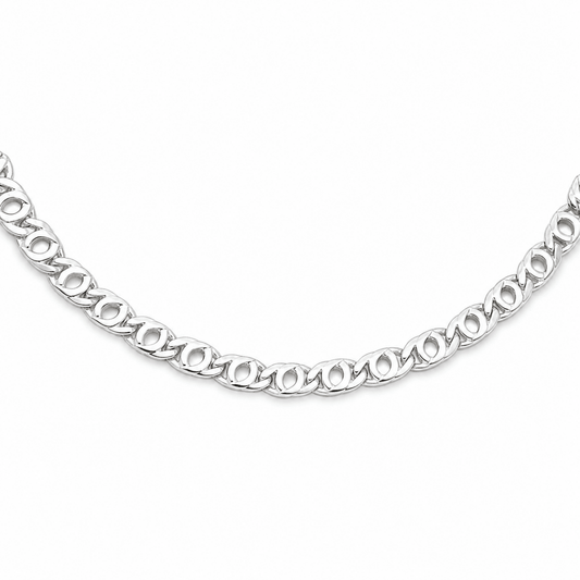 Halsband marinlänk sterling silver - Smyckesbanken