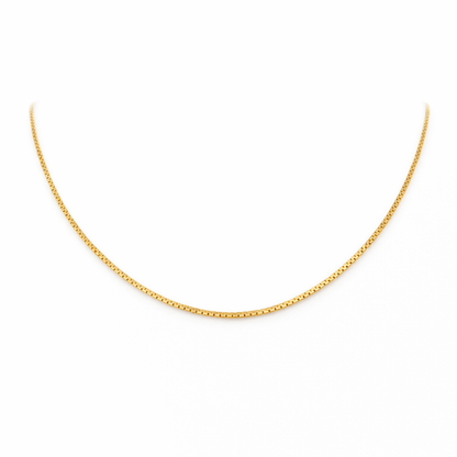 Halsband platt 18k guld - Smyckesbanken