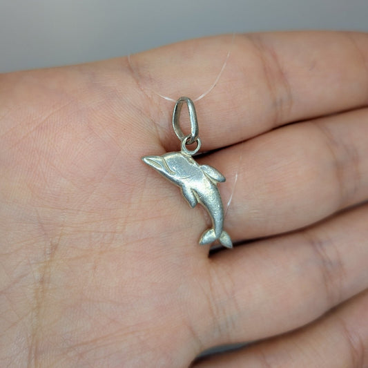 Hänge Delfin Silver 925 i Simpel Design - Smyckesbanken