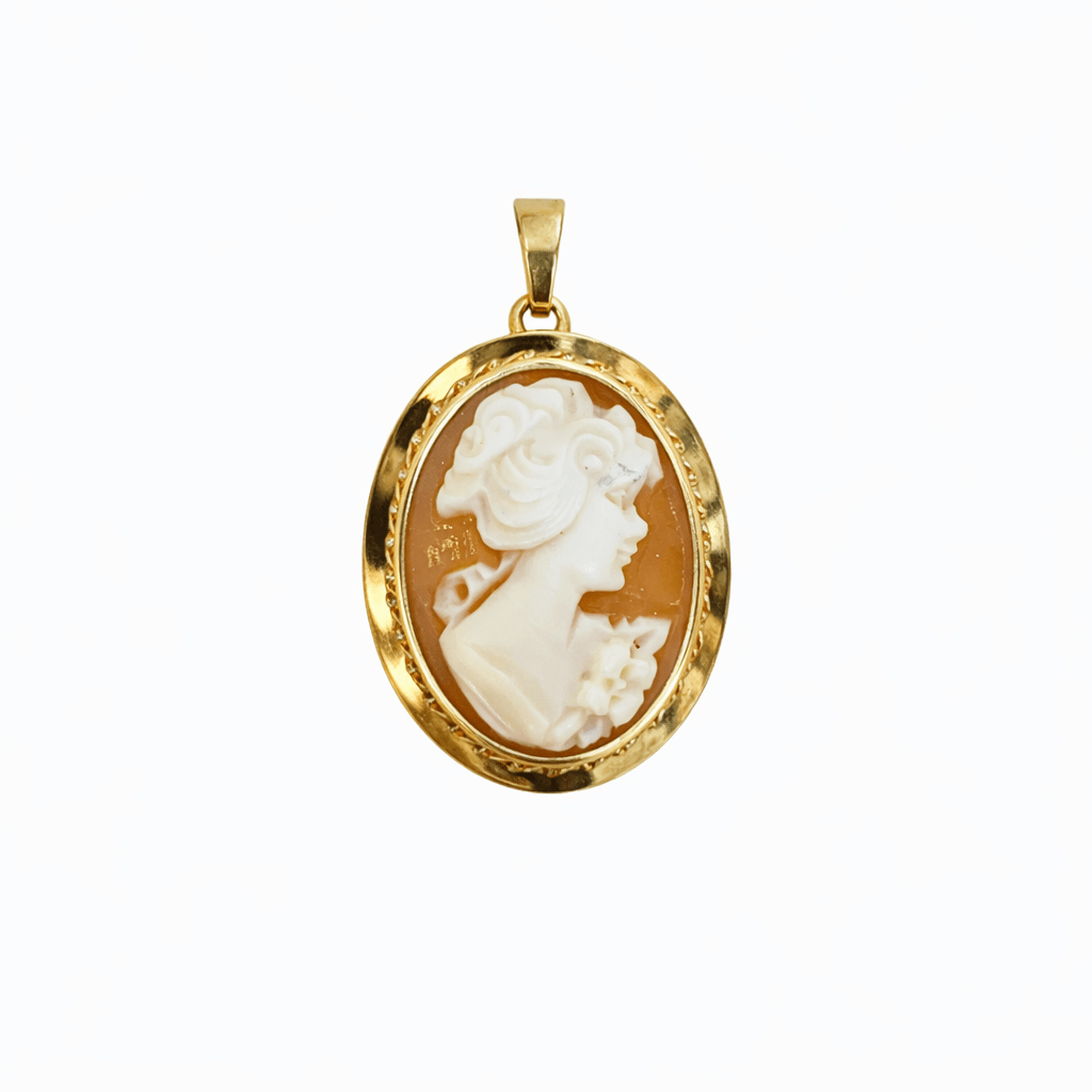 Hängsmycke & Brosch Camè 18k guld - Smyckesbanken