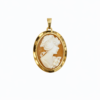 Hängsmycke & Brosch Camè 18k guld - Smyckesbanken