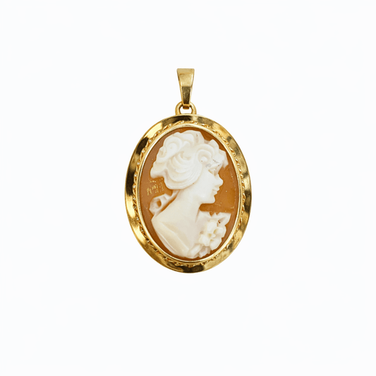 Hängsmycke & Brosch Camè 18k guld - Smyckesbanken