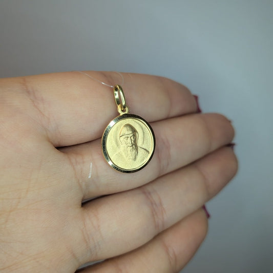 Hängsmycke Saint Charbel 18k guld - Smyckesbanken