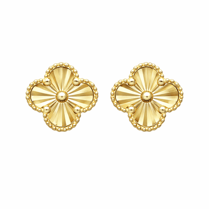 klöver örhängen 14k guld - Smyckesbanken