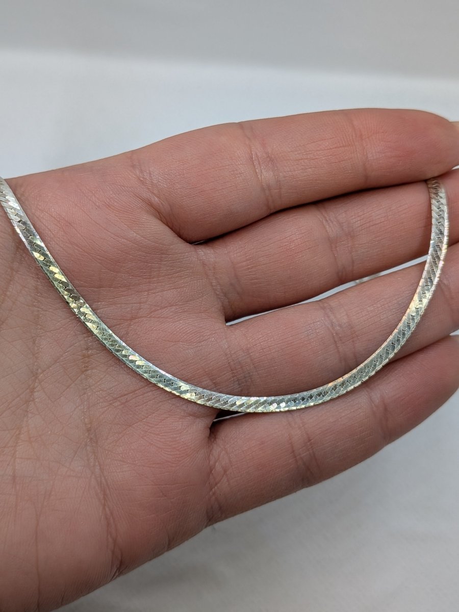 Manglad ormlänk halsband sterling silver - Smyckesbanken