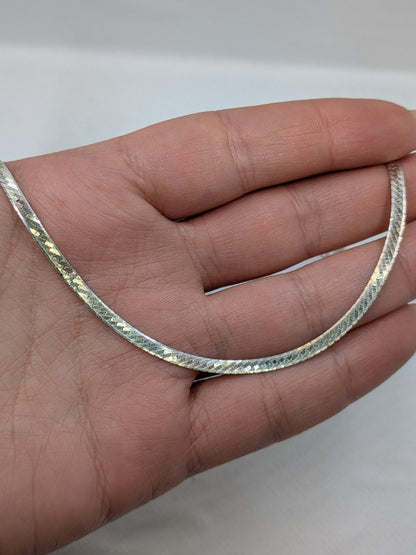 Manglad ormlänk halsband sterling silver - Smyckesbanken