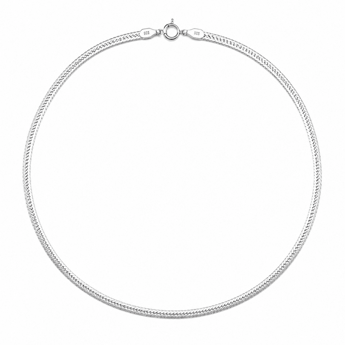 Manglad ormlänk halsband sterling silver - Smyckesbanken