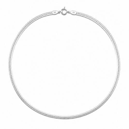 Manglad ormlänk halsband sterling silver - Smyckesbanken