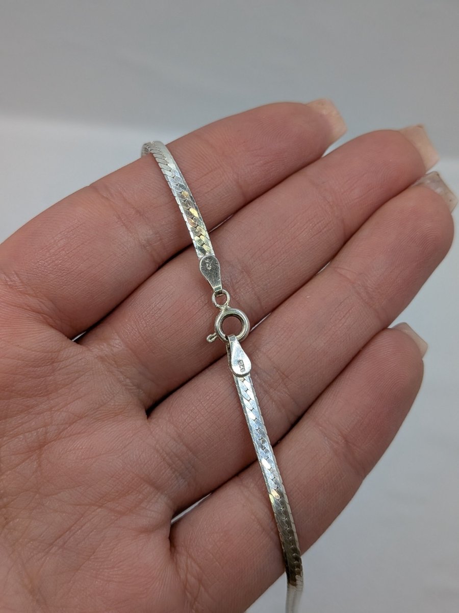 Manglad ormlänk halsband sterling silver - Smyckesbanken