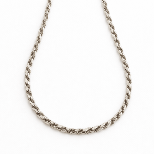 Massivt Cordell halsband i sterling silver - Smyckesbanken