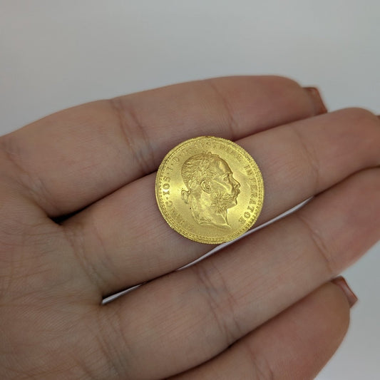 Österrikiskt 23k guld kejsar Franz Joseph I - Smyckesbanken
