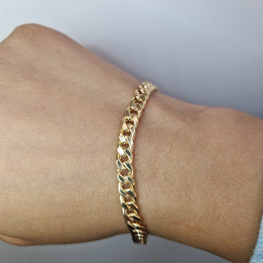 Pansar armband 18k guld 20cm - Smyckesbanken