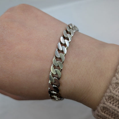 Pansar armband i silver med kistlås - Smyckesbanken